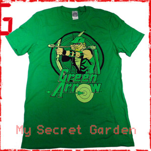 Green Arrow - Circle Official Fitted Jersey DC Comics T Shirt ( Men S, M ) ***READY TO SHIP from Hong Kong***